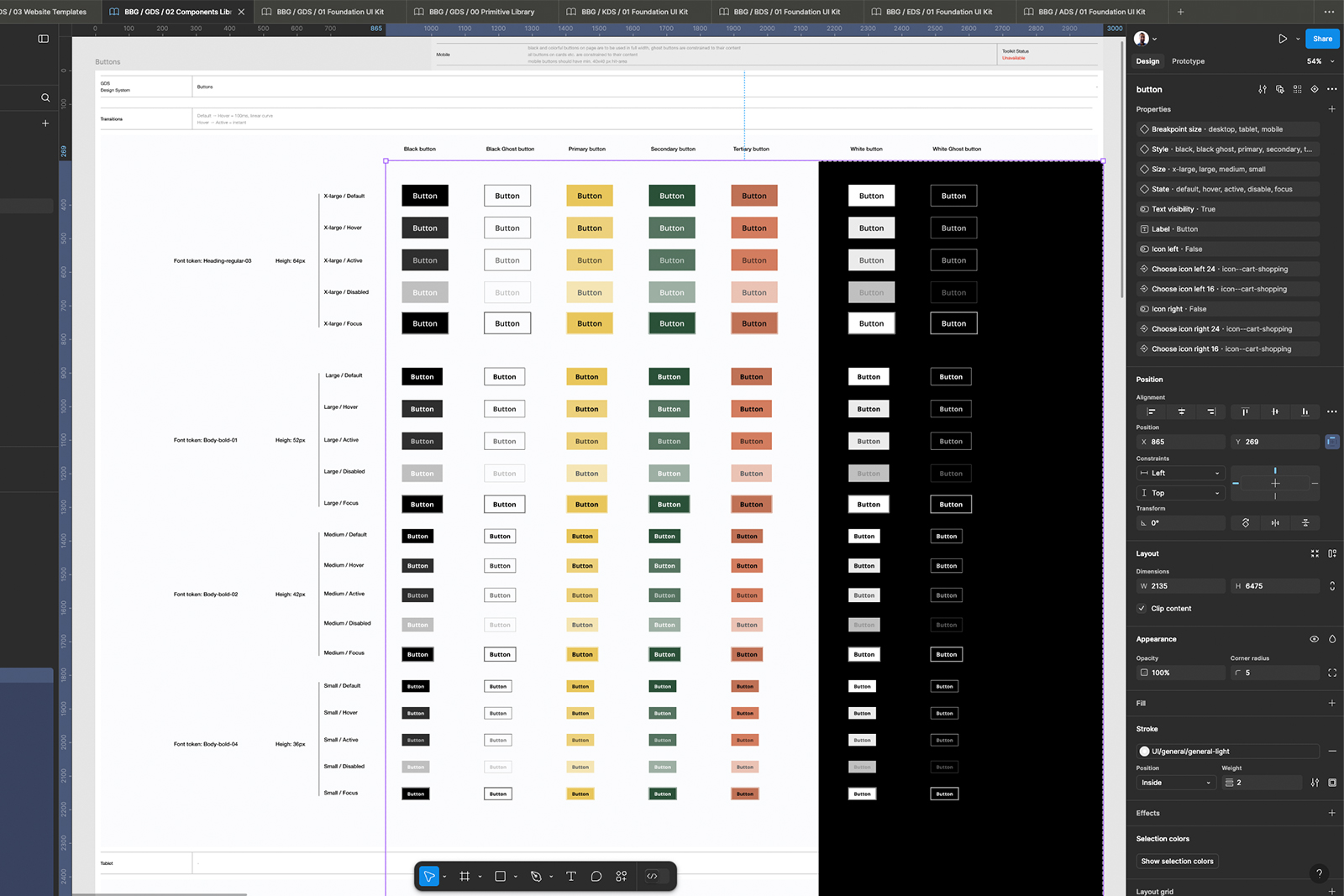 Design system components library